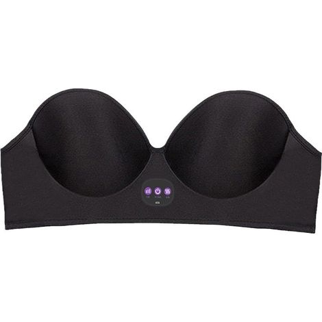 Sous-vêtements de massage thoracique rechargeables, masseur thoracique intelligent, sous-vêtements chauffants. (Noir) (1/5)