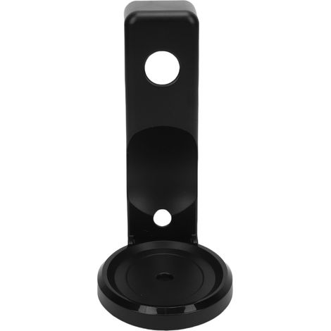 Support mural compatible avec l'enceinte Echo Spot 2024 : stable, peu encombrant, avec étagère et système de gestion des câbles (noir). (1/5)