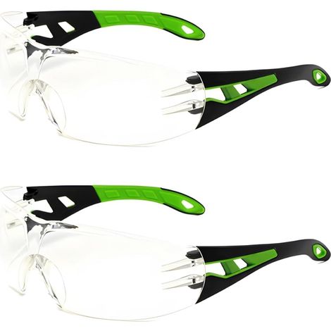 2 PCS Lunettes de Sécurité, Lunette de Protection Travail Lunettes UV Anti Buee Lunette Anti-rayures Merlu réglable pour Les lieux Construction Bricolage Laboratoire Soudage Chimie Usage Homme & Femme (1/4)