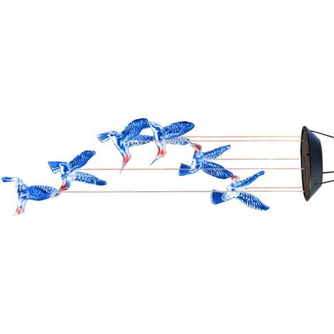 Ortviai Guirlande Lumineuse Solaire en Forme d’Oiseau pour Extérieur – Décoration Jardin et Patio avec Sons Doux et Éclairage Coloré (1/5)