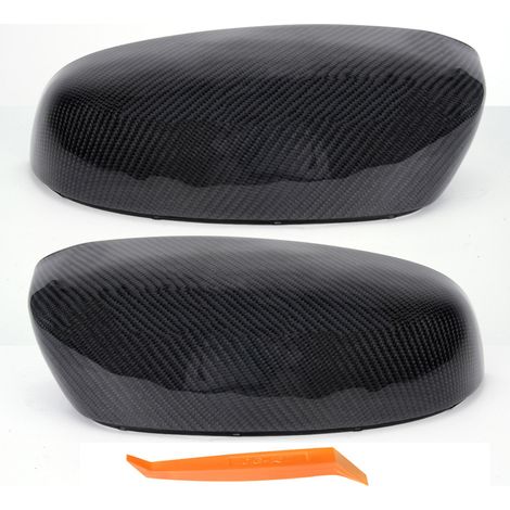 Car modification rearview mirror cover carbon fiber wrapped carbon reversing mirror shell suitable for BMW F20 - LKT166 (07-13 Silverado) (1/4)