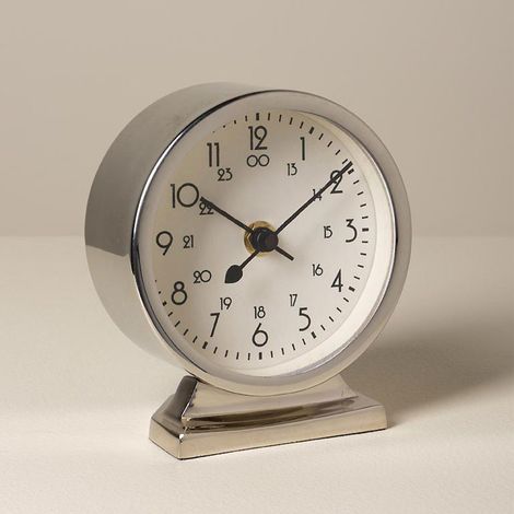 Petite Horloge à Poser Acier 6x12x14cm (1/4)