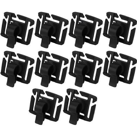 202410 pièces Clip réglable pour tube de boisson, boucle rotative pour sac à dos d'extérieur, accessoires de sac à dos, noir