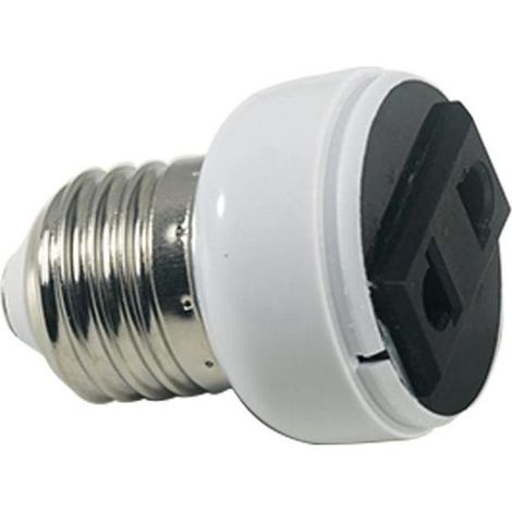 Adaptateur Douille E27 - Convertisseur Douille Vers Prise Européenne - Pour Branchement Dappareils Électriques - 1 Pièce (1/5)