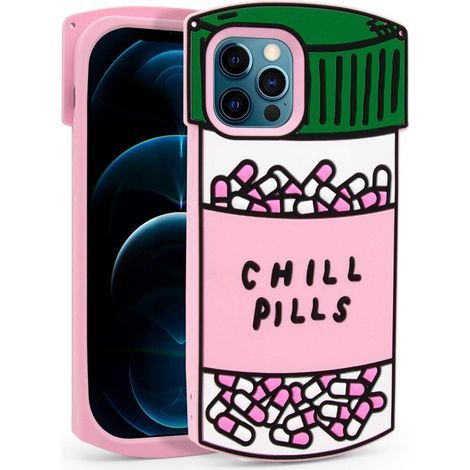 Des designs élégants et des matériaux haut de gamme offrent un confort inégalé. Les flacons de capsules Chill Pills allient protection et fantaisie grâce à leur étui de protection en silicone souple o (1/2)