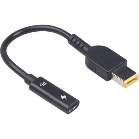 3671 90W USB Typ-C Buchse auf 11 mm x 4,5 mm Vierkantstecker Netzteil für DC-Stecker (1/4)