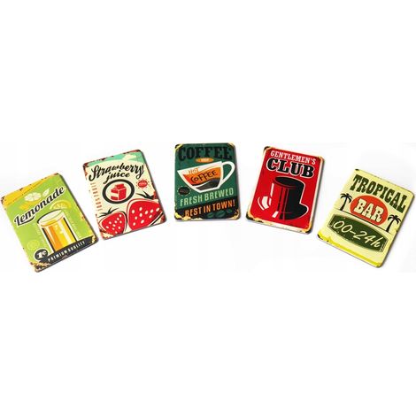 Magneti da frigo - cartone vintage Tropical Bar (1/3)
