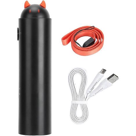 Mini-USB-wiederaufladbarer Teleskop-Taschenventilator, 5V-Gleichstrom-Powerbank für Zuhause und Büro, schwarz, tragbar und praktisch (1/5)