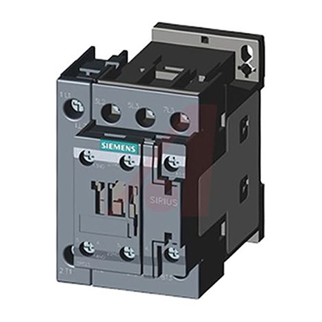 Contacteur Siemens série 3RT2, 4 pôles , 4 N/O, 15,5 A, 24 V c.c., 7,5 kW ( Prix pour 1 )