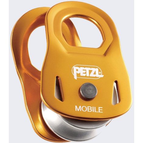 Flaschenzug Petzl mobile robust Sichtbarkeit gelb (1/3)