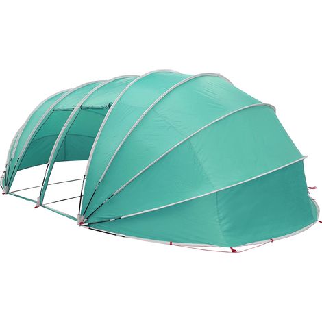 Tienda de piscina tipo cúpula Azul 538 x 440 x 204 cm vidaXL