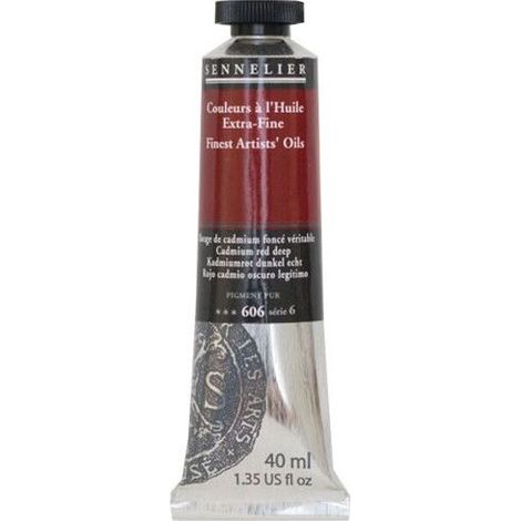 Sennelier Couleurs à l'huile : 40ml Rouge cadmium profond (1/2)