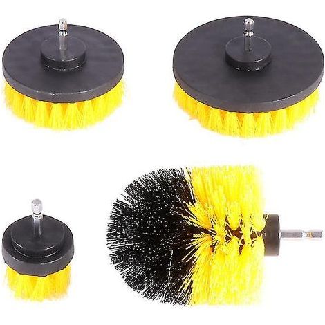 Lot de 4 brosses de nettoyage pour perceuse à sol (1/3)