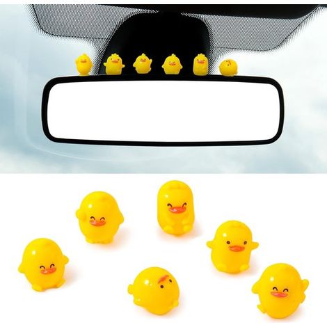 Ronte – Minifiguren-Dekoration für den Fahrzeuginnenraum – 6-teiliges Set – Rückspiegeldekoration mit Punktaufklebern – Lustiges Autozubehör (1/5)