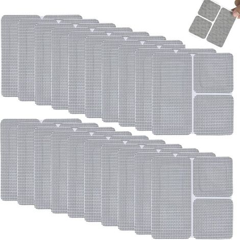 Kit de réparation de moustiquaire (60 pcs, 3 tailles), réparation de fenêtres, fibre de verre, pour moustiquaires enroulables