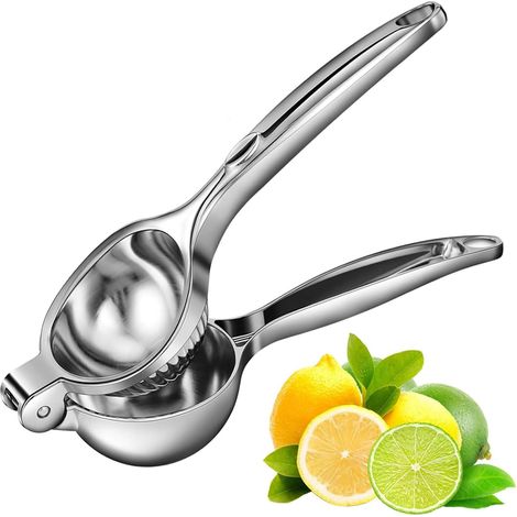 Presse Agrumes Manuel Robuste – Presse Citron En Alliage De Zinc, Extracteur De Jus à Levier, Presse Orange/Lime, Antirouille, Facile à Nettoyer, Argent (1/5)