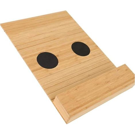 Bardusch-Plateau portable en bois pour accoudoir, antidérapant, usage café/télécommande/canapé (1/5)
