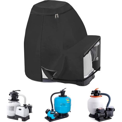 Funda para bomba de piscina, cubierta protectora para bomba de piscina INTEX - Cubierta protectora para filtro de arena - 70 65 55 cm - Impermeable (1/5)