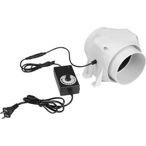 4-Zoll-Rohrventilator mit Drehzahlregelung, Luftabsaugung für Küche, Bad und Toilette (USA). (1/5)