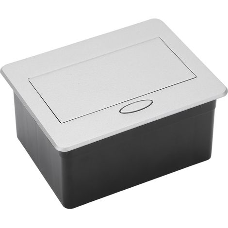 Boîtier de prise de bureau encastrable à 2 positions, 3 prises à broches, alimentation électrique 250 V (1/5)