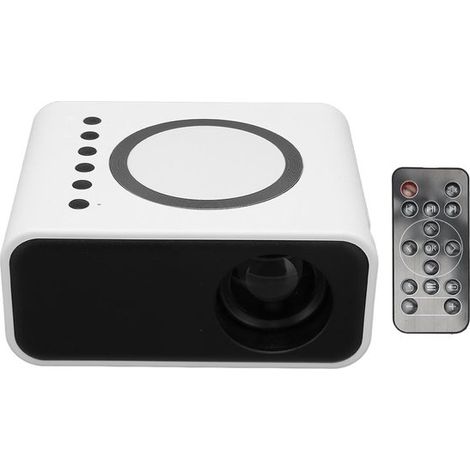 Mini projecteur KZQ - Blanc - Projecteur LED portable Full HD 1080p avec Wi-Fi (1/5)