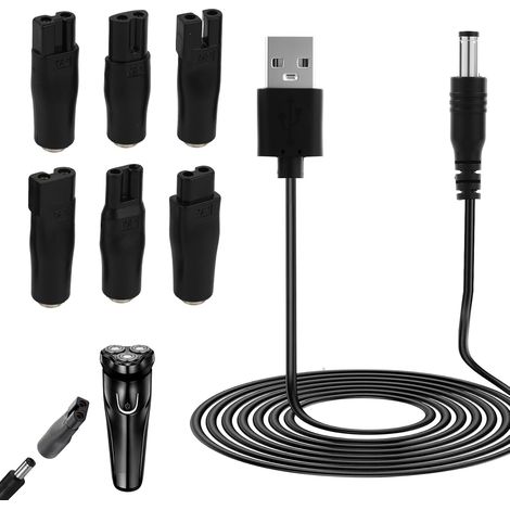 7 x 5 V USB Universal Shaver Charger Cable for Oneblade For Oneblade Intex Pool Vacuum Cleaner Clipper for Various Brands of Razor Charger Kit, Purifiers (1/5)