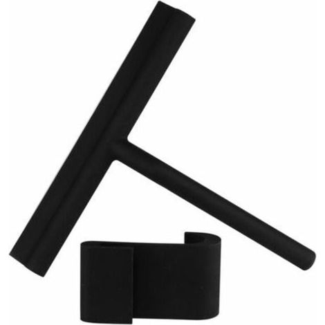Mola Tergivetro in silicone nero per bagno (1/3)