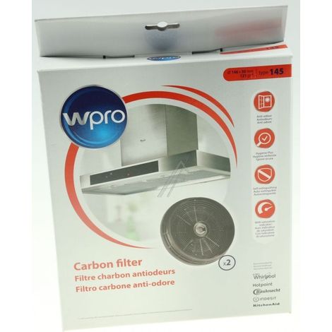 Lotto di 2 filtri a carbone 14 145 x 30 mm - Cappa aspirante - ROSIERES - 1132223662894933757