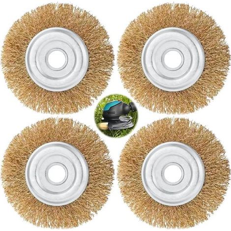 Lot de 4 brosses à coulis en laiton – Rechargeables – Désherbage et nettoyage – Compatibles (1/5)
