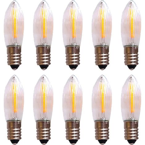 LED-Filament-Ersatzglühbirnen 34V/0,2W E10 für Lichtbogenlampen mit 7 Brennpunkten (1/5)