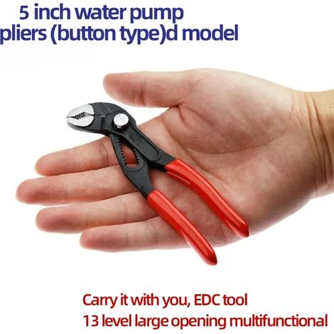 Mini clé à molette portable réglable de 12,7 cm (7 pouces) avec pince multifonctionnelle pour tuyaux et pompe, outil à main pour réparations domestiques (1/5)
