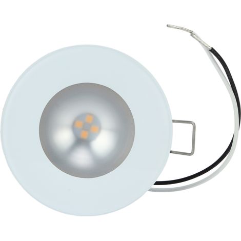 Plafonnier encastré de 7,1 cm (2,8 po) IP66 étanche, lumière blanc chaud, éclairage intérieur pour yacht, camping-car et bus (1/5)
