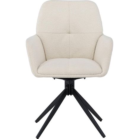 Manchi chaise de salle à manger accoudoirs blanc. (1/5)