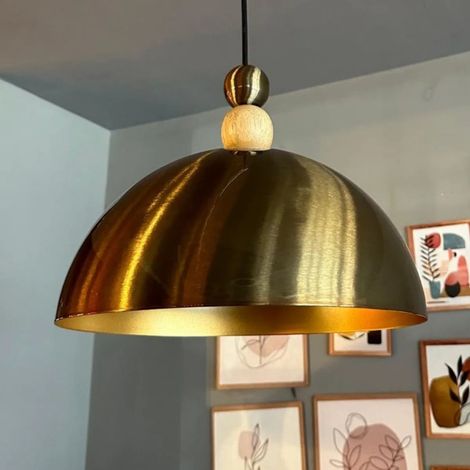 bamyum Yimpi Suspension Luminaire Vintage, Lustre Salon de 30 cm en Métal, Lampe E27 pour Chambre, Salle à Manger (1/4)