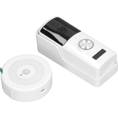 1080P HD-Videotürklingel mit Gegensprechfunktion, 4800 mAh Akku, 140° Sichtfeld, WLAN, 2-MP-Kamera, 1920 x 1080 Pixel, 12–24 V (1/5)