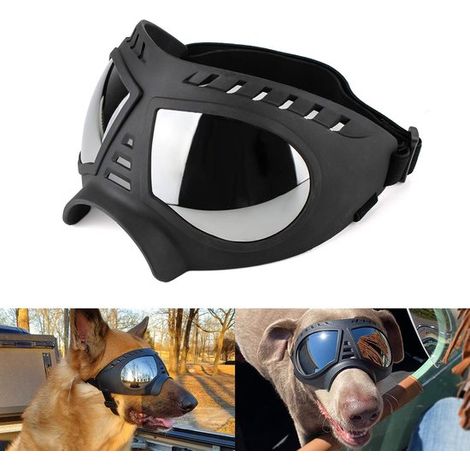 Occhialini per cani con protezione UV, antivento e antipolvere, neri (1/5)