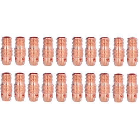 20 Pièces Corps de Pince Cuivre WP‑9F pour Torche de Soudage TIG - Accessoires et Kit de Rechange