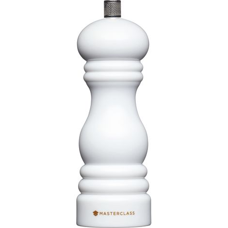 MasterClass Molinillo de Pimienta o Sal con Tapa Intercambiable, Blanco, 17cm