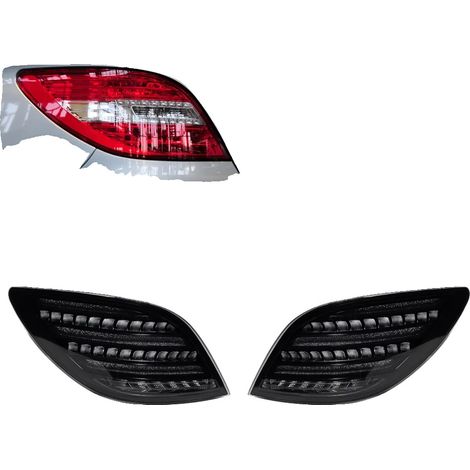 Ensemble de feux arrière, design LED, compatible avec Benz R-Class W251 2005-2017, fonction de signal dynamique, NOIR, R-Class LED (1/2)