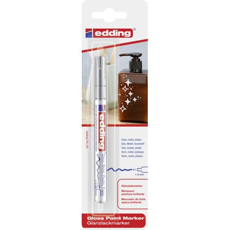edding 751 gloss paint marker silber 1 - 2 mm Marker