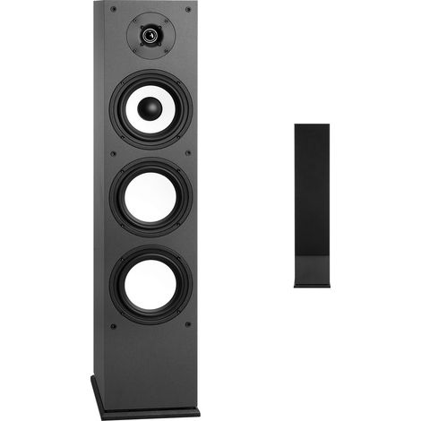Mophorn Altoparlante da Pavimento, Sistema a Torre a 2 Vie con Doppi Woofer da circa 165 mm, Potenza Massima di 200 W, Struttura in MDF, Gamma di Frequenza da 70 Hz a 20 kHz, 1 Unità