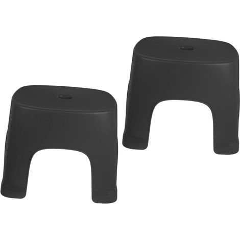 Lot de 2 marchepieds PVC légers enfants, antidérapants, usage salle de bain/toilettes, polyvalents