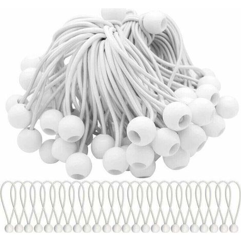 40 paquets d'élastiques avec boules, adaptés aux auvents, tentes, bannières et bâches - Corde RW Heavy Duty. (1/5)