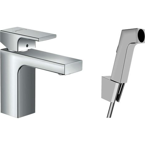 Hansgrohe Vernis Shape - Waschtischarmatur mit Handbrause Bidette, verchromt 71216000 (1/3)
