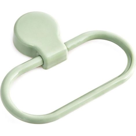 Anneau porte-serviettes Anneau porte-serviettes auto-adhésif Anneau porte-serviettes en plastique(vert) (1/5)