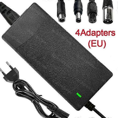 Chargeur universel de batterie au lithium 42 V 2 A pour gyropodes et trottinettes électriques (1/5)