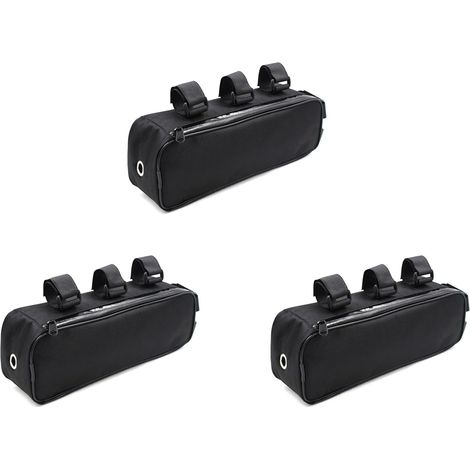 3X Sac de Faisceau de Vélo Contrôleur de Batterie Suspendu Tube Fixe Cadre Sac de Vélo Stockage Li-ION Étanche 32X9X10.5Cm Cyclisme (1/5)