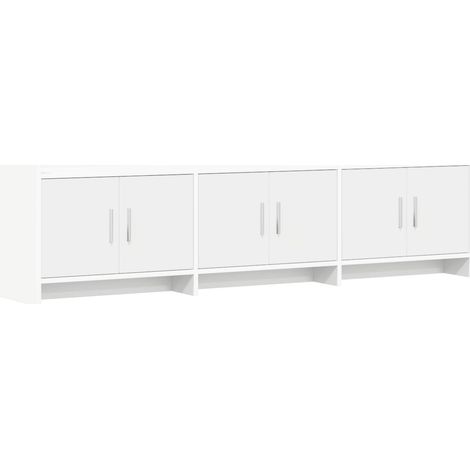 TV Cabinet 168 x 33 x 47 cm White Engineered Wood vidaXL (1/5)