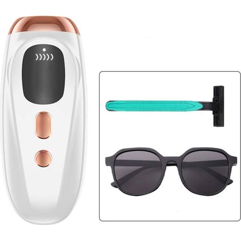 Filiyano-Appareil d'épilation laser IPL - Prise UE, réduction permanente et indolore des poils du visage et du corps. Blanc (1/4)