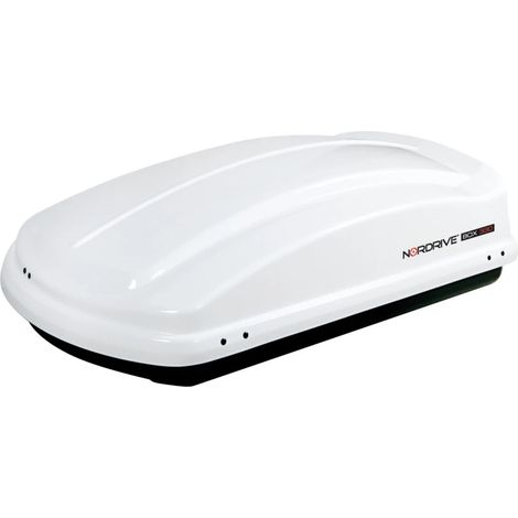 box tetto per auto nordrive 330 litri in abs bianco lucido - n60003 (1/4)